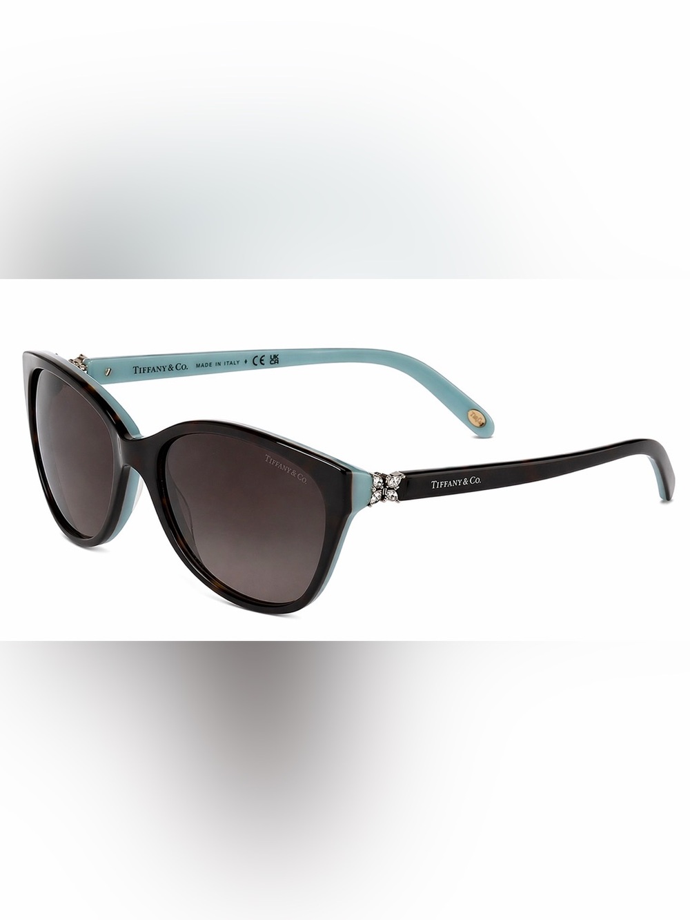 Tiffany & Co Cat Eye Sunglasses TF4089B Havana Blue – Excellent
